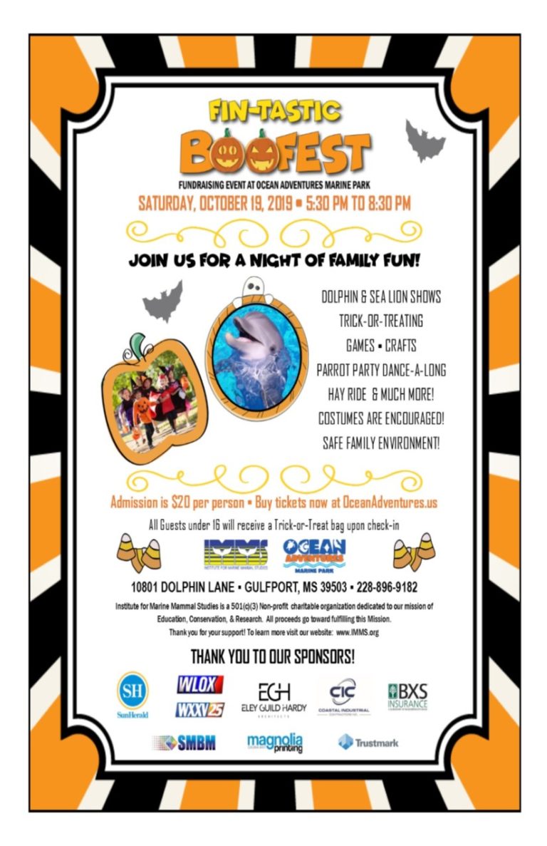 Boo Fest Flyer half page with sponsors Ocean Adventures